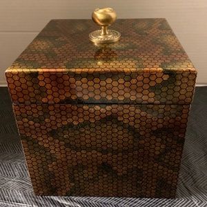 Faux Snakeskin honeycomb storage box